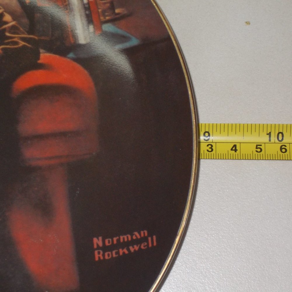 Vintage Norman Rockwell  Plate # 11839I "Evening's Ease" A true Rockwell Classic - Picture 3 of 5